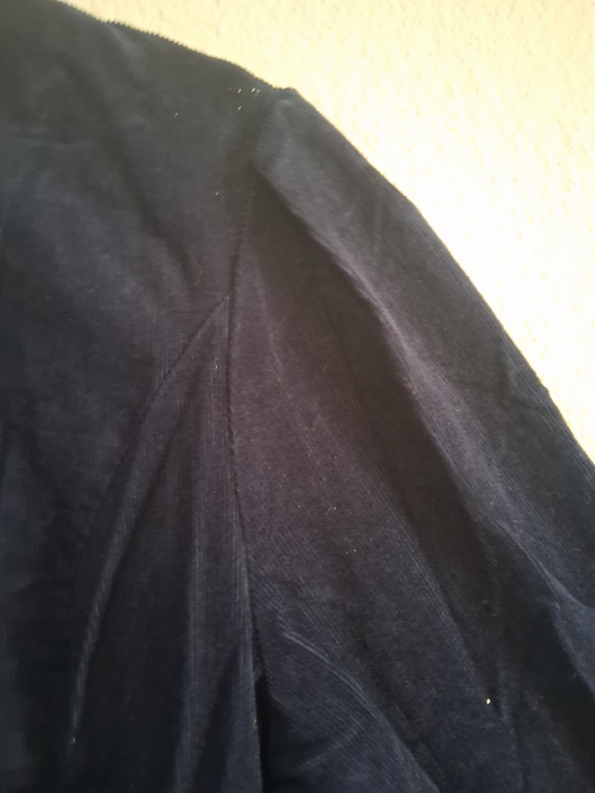 Vintage Laura Ashley Long Dark Blue Corduroy Dress Great Britain US 10
