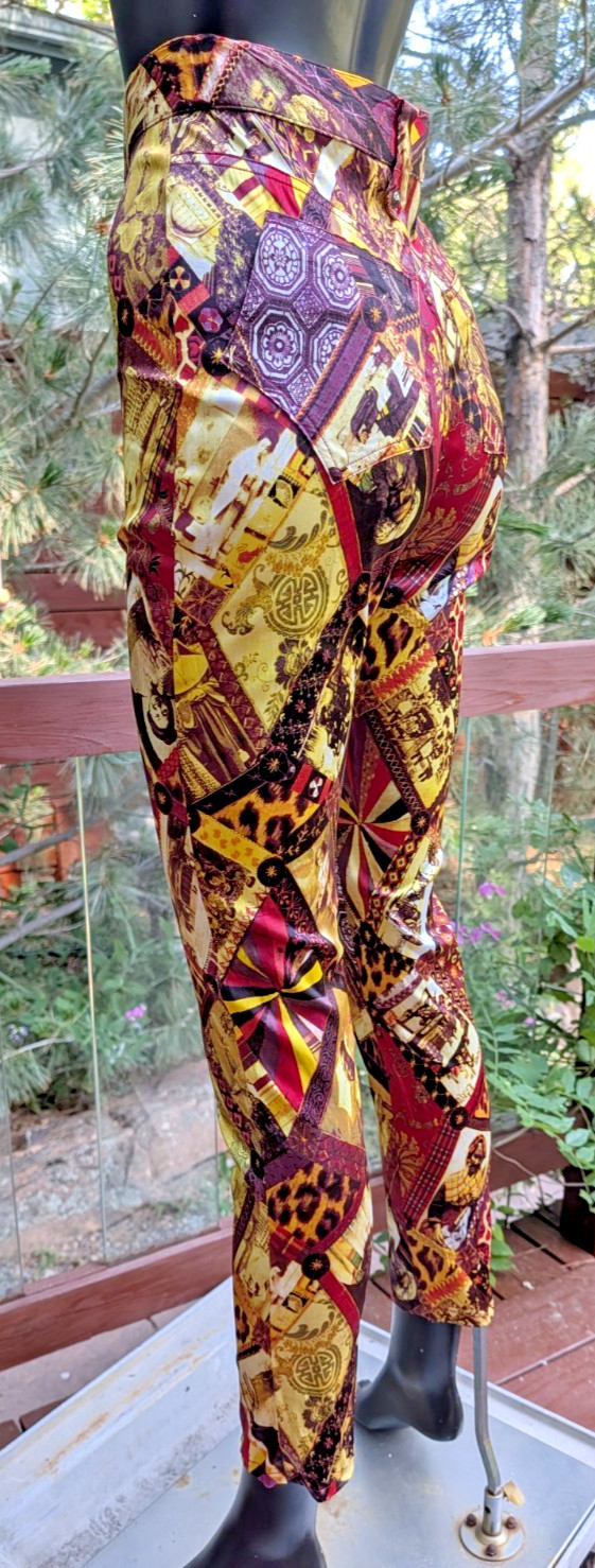 Vintage 90&rsquo;s Christian Lacroix Bazar Satin Pants leggings international photo 40