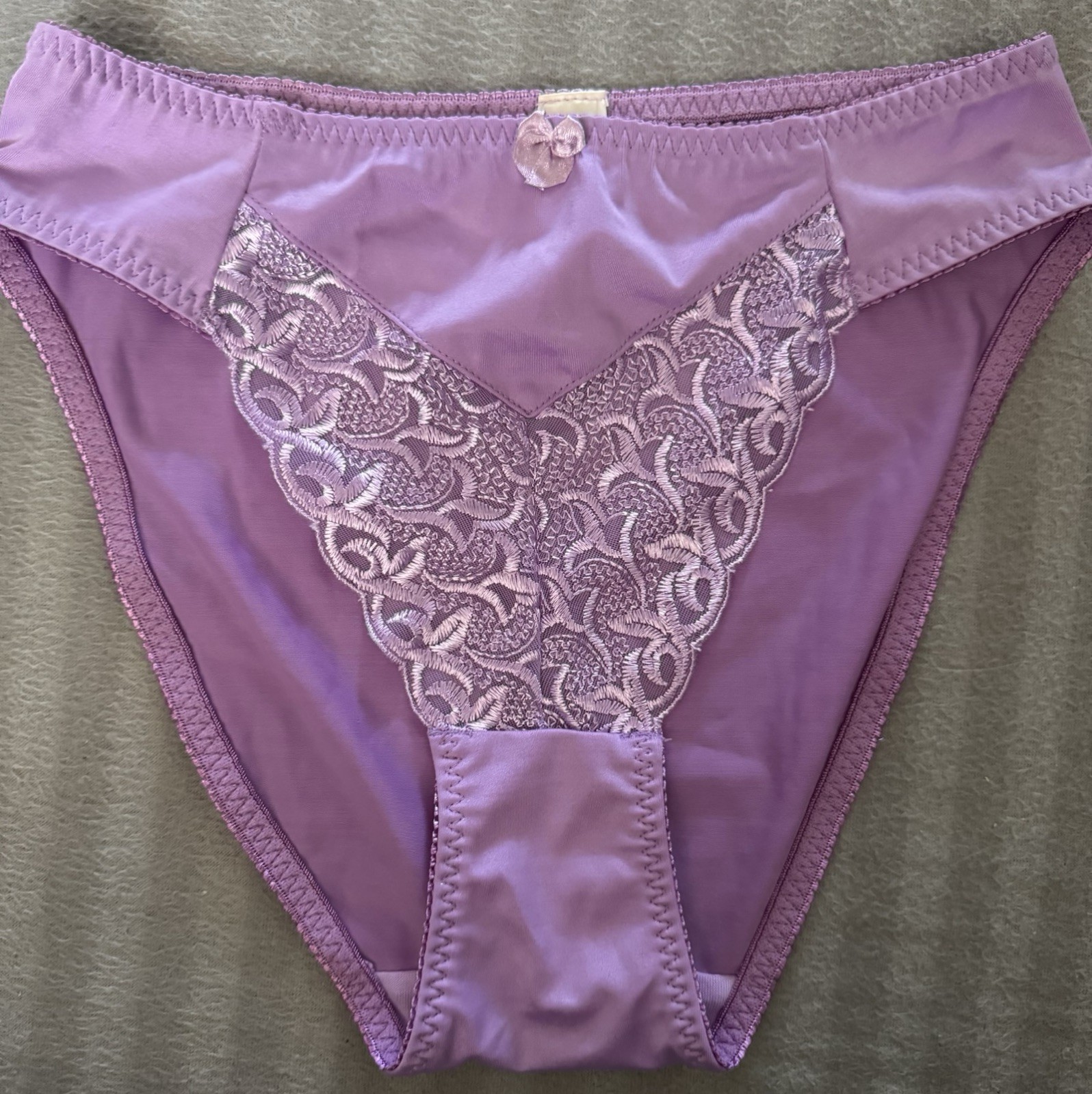 VTG. Jolie Intimates/ Lace / HI CUT PANTY /Lavender / NEW / Sz. 6/ RN 94494