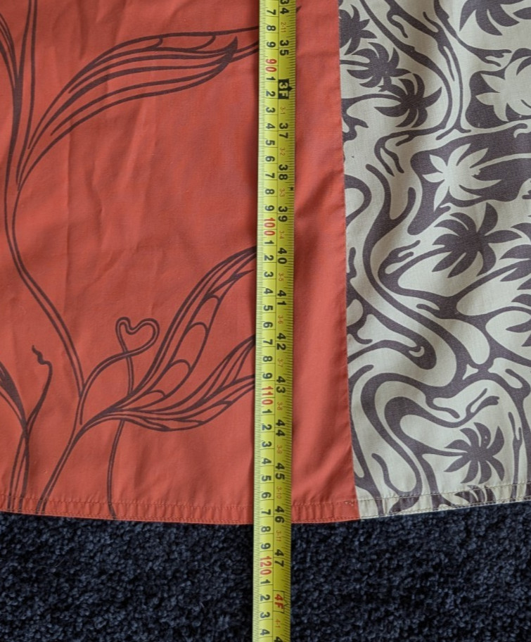 Vintage1970s Tiki Togs Suva Fiji Hawaiian Maxi Dress Caftan M Kimono Sleeves