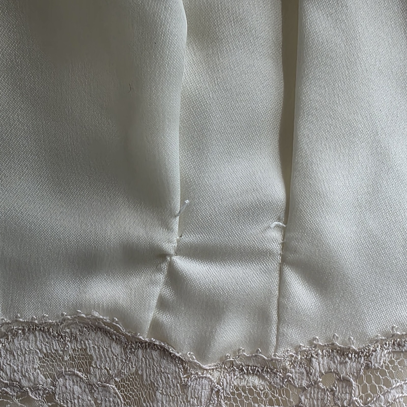Vintage 1970s Eyeful by Flaums Peignoir Set Ivory Lace Silk Blend Union Made