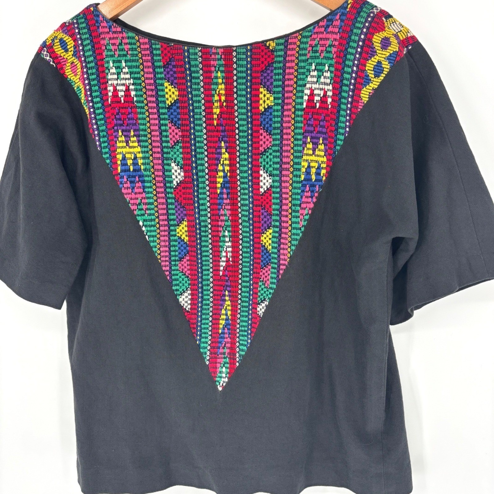 Vintage La Pinata Originales Grazia Studios Tucson Hand Woven Southwestern Top