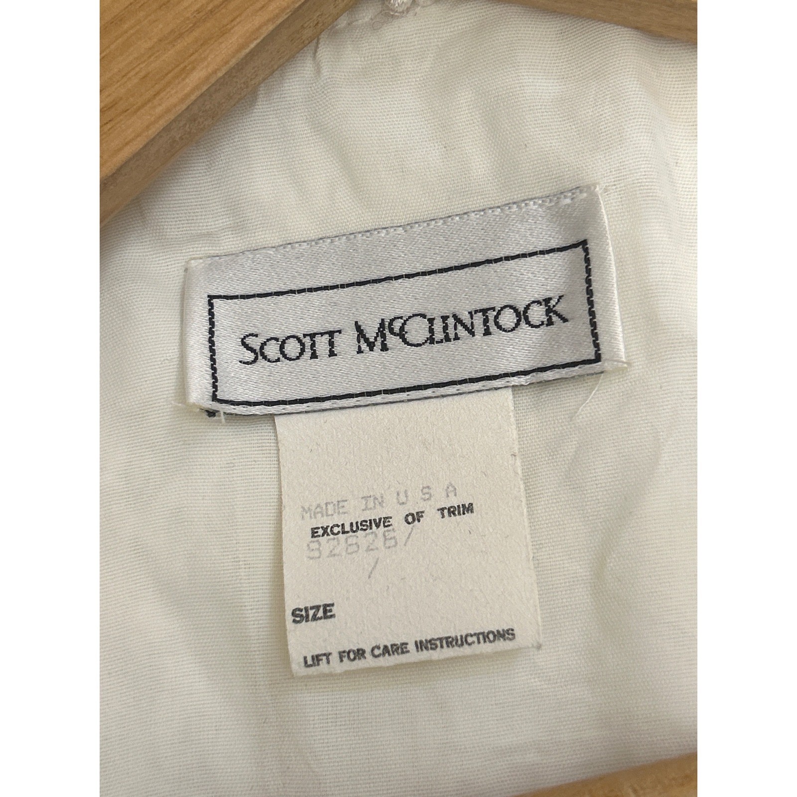 90s Scott McClintock Lace Blouse Cottagecore Victorian Ivory Short Sleeve Top