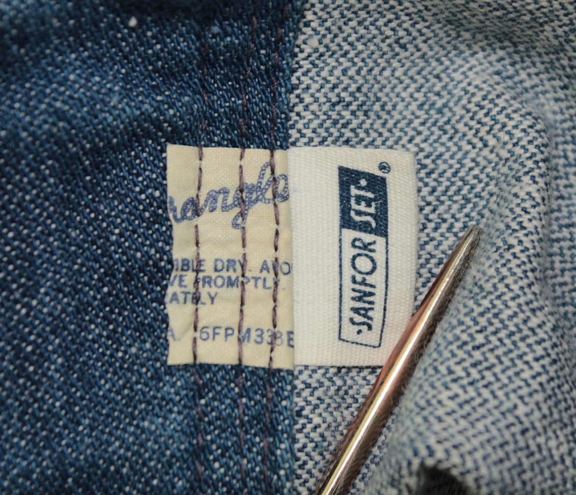 VTG Women&rsquo;s 70s Wrangler Denim Bell Bottom Jeans W/ Saddle Back Seams Sz 33&Prime;