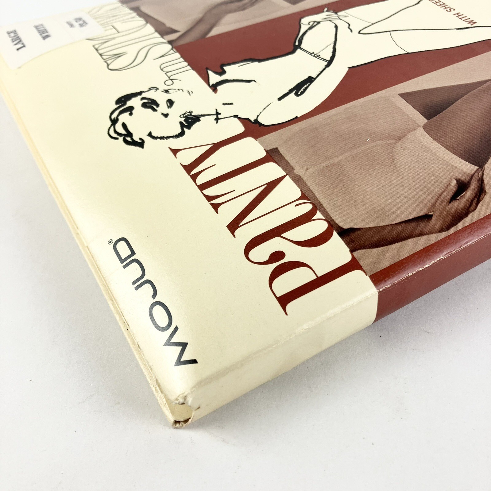 Mojud Control Panties 1960s Union Made Sheer Extra Firm Control White Large Vtg