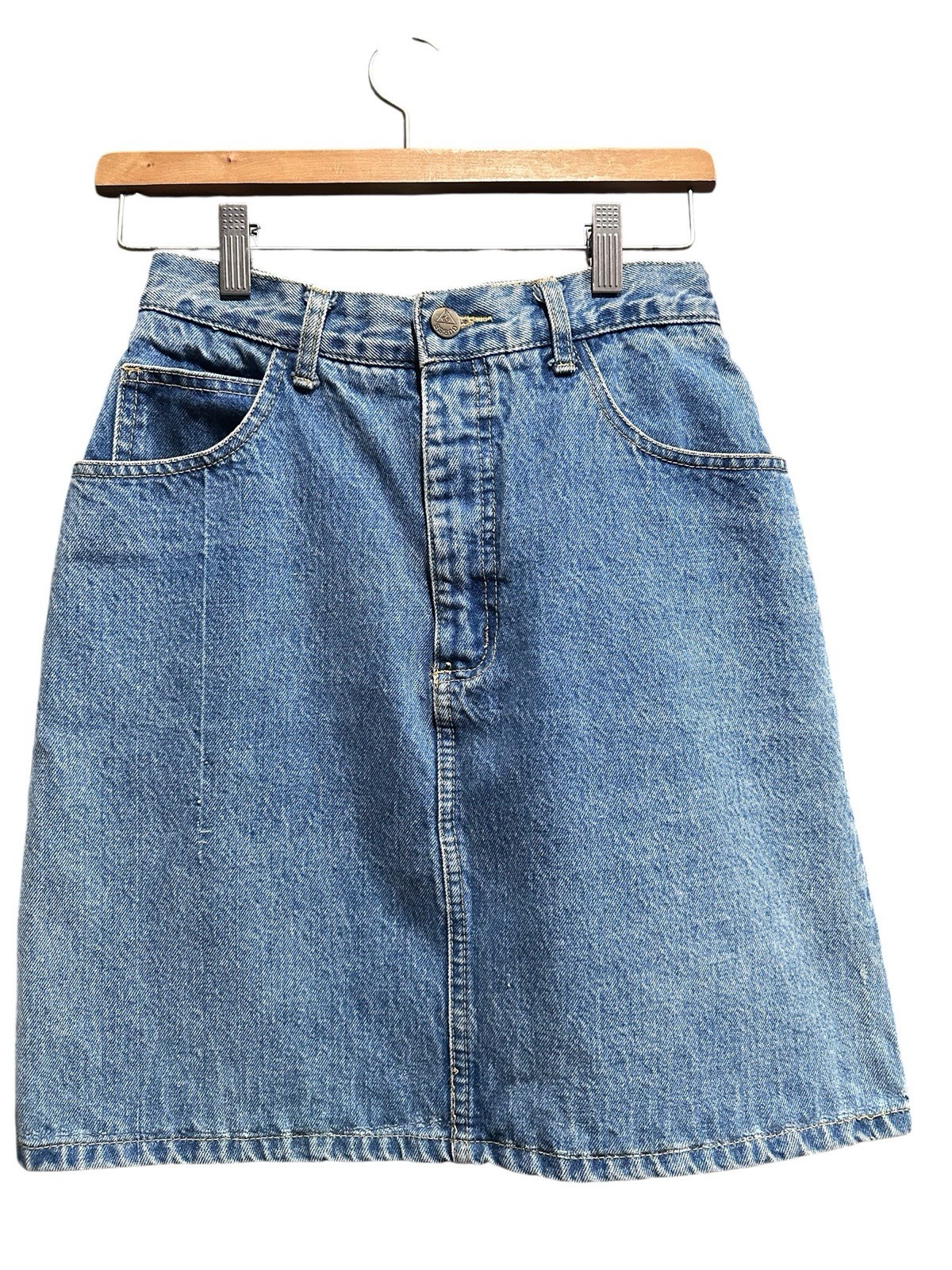 Vintage Georges Marciano for Guess 1980&rsquo;s USA Blue Denim Skirt Size 30 EUC