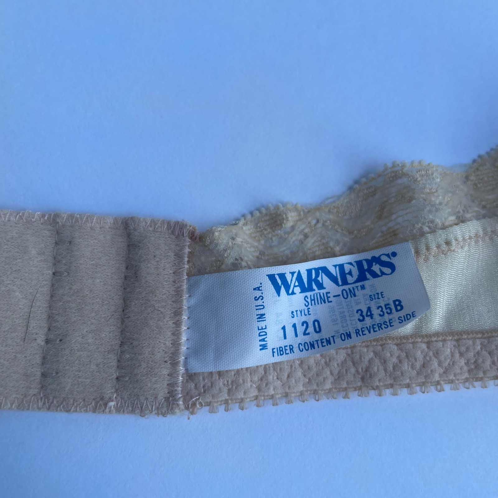 Vintage 1980&rsquo;s Warner&rsquo;s Underwire Strapless Bra 34B Nude Style 1120 RN16396