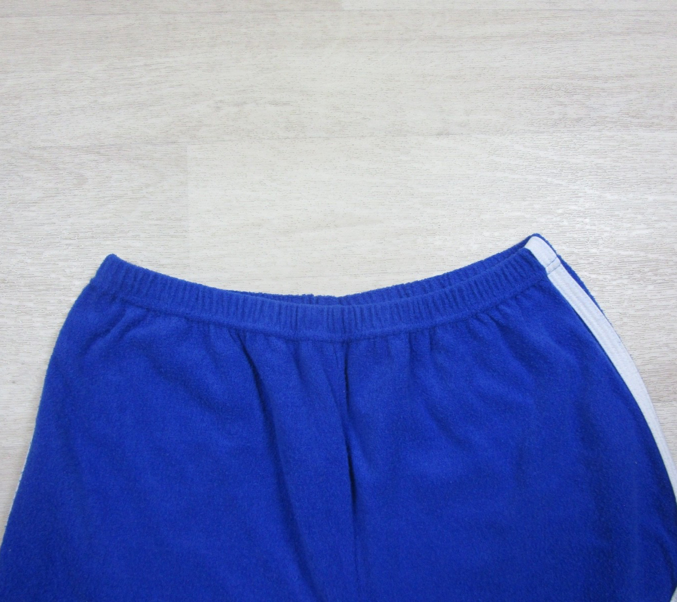 Vintage 70s Terrycloth Hot Pants Shorts Roller Disco Womens (L) Blue Athletic