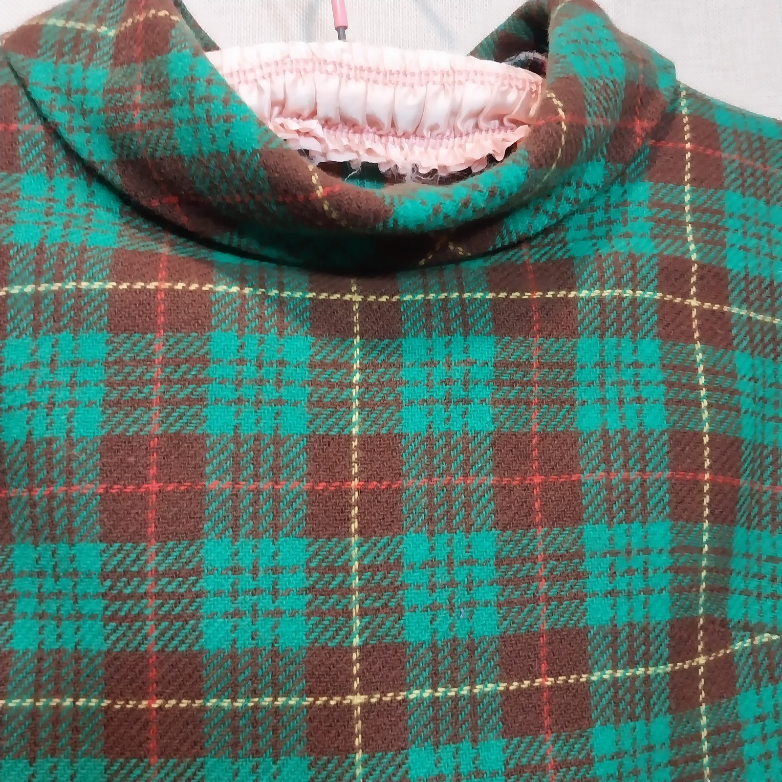 Vintage &lsquo;Marjone Seattle&rsquo; Plaid Wool Dress 1960&rsquo;s