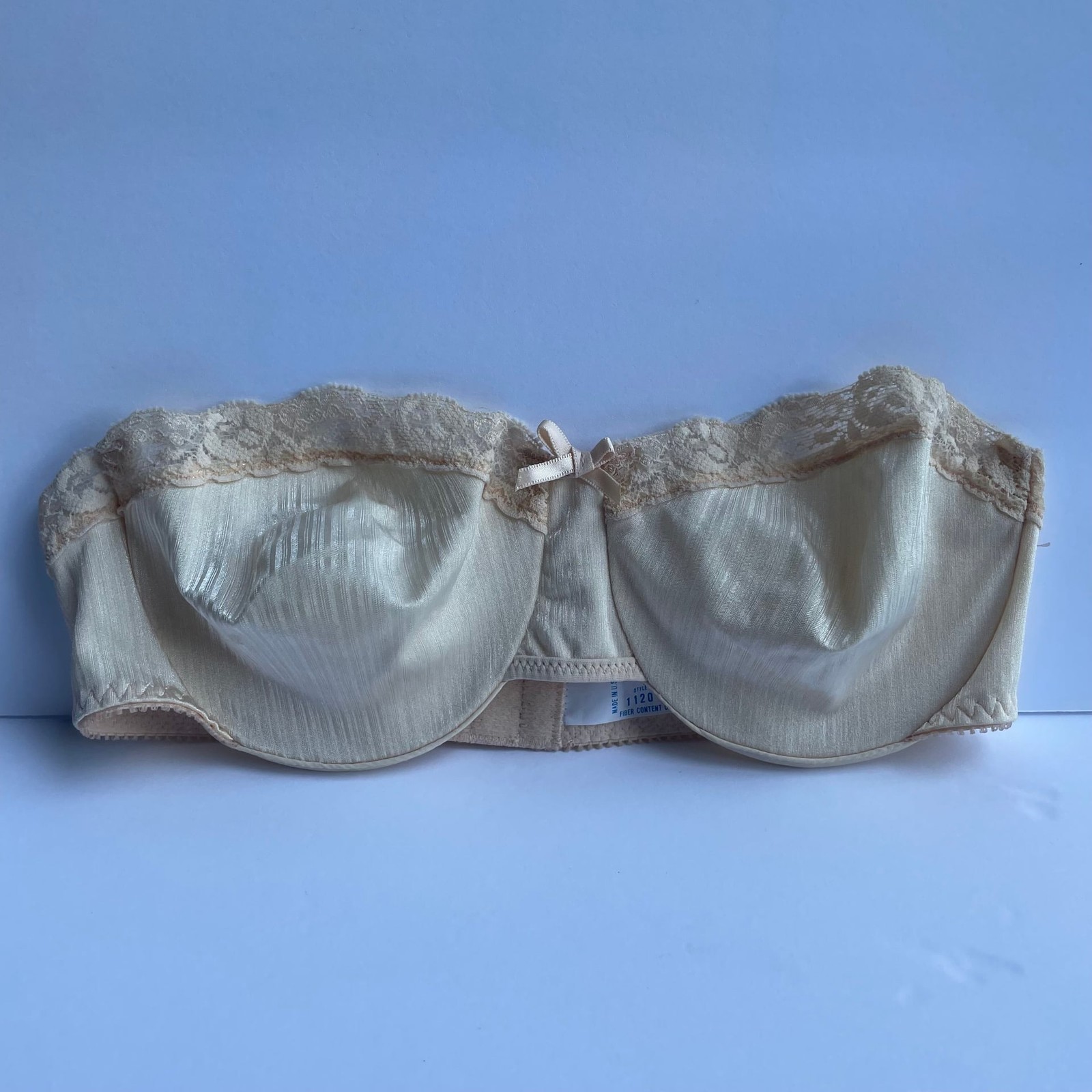 Vintage 1980&rsquo;s Warner&rsquo;s Underwire Strapless Bra 34B Nude Style 1120 RN16396