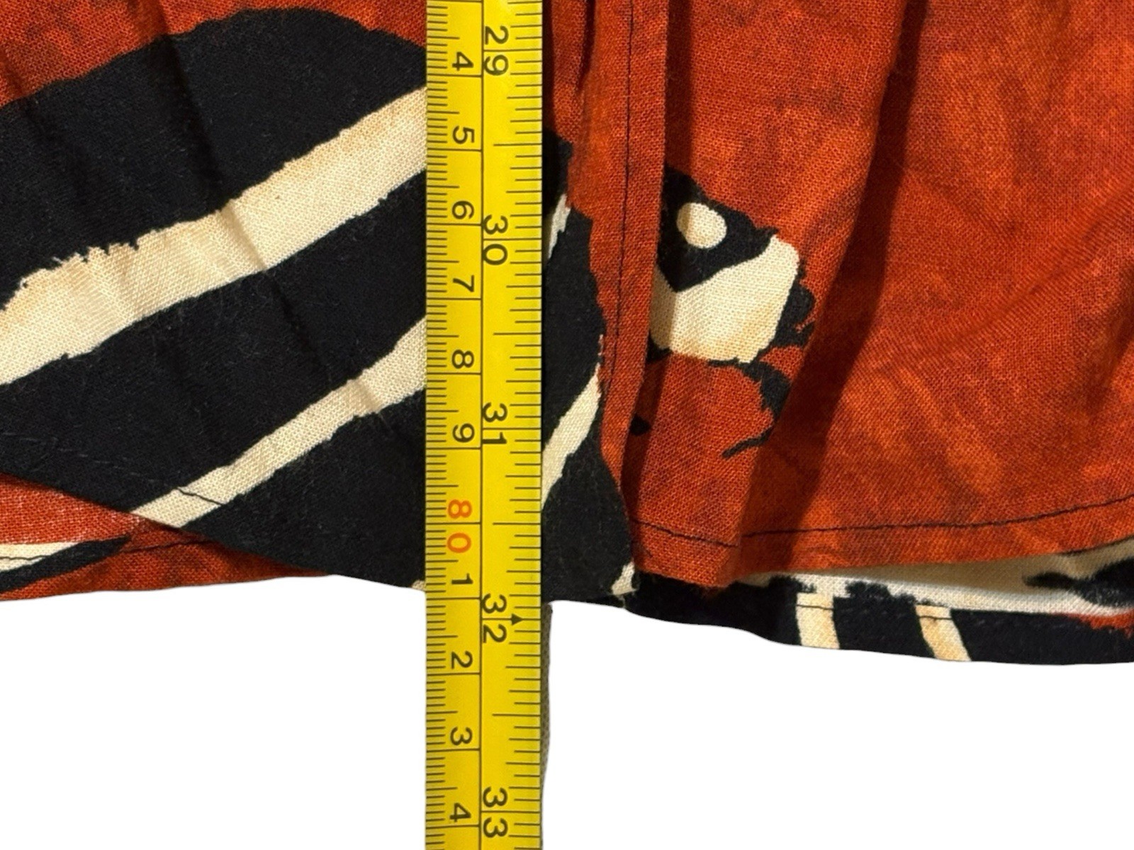 VTG Sharon Anthony Kimono Jacket 22W Red Black Abstract Tribal Art Wear Duster