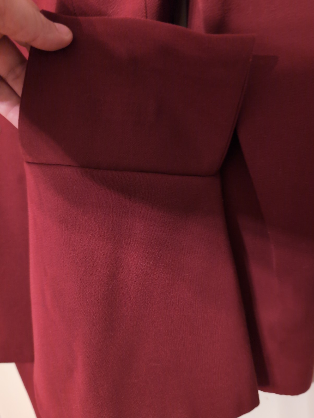 1940s Rummel Abbate California Custom Burgundy Gab Skirt Suit Vintage Wool