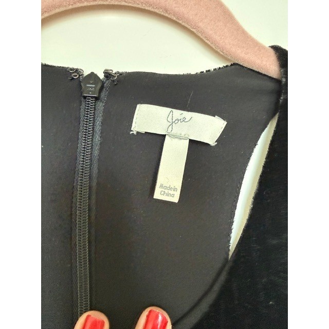 Joie Black Velvet Racerback Tank Top Blouse | Silk Blend | M/L | $198 Retail