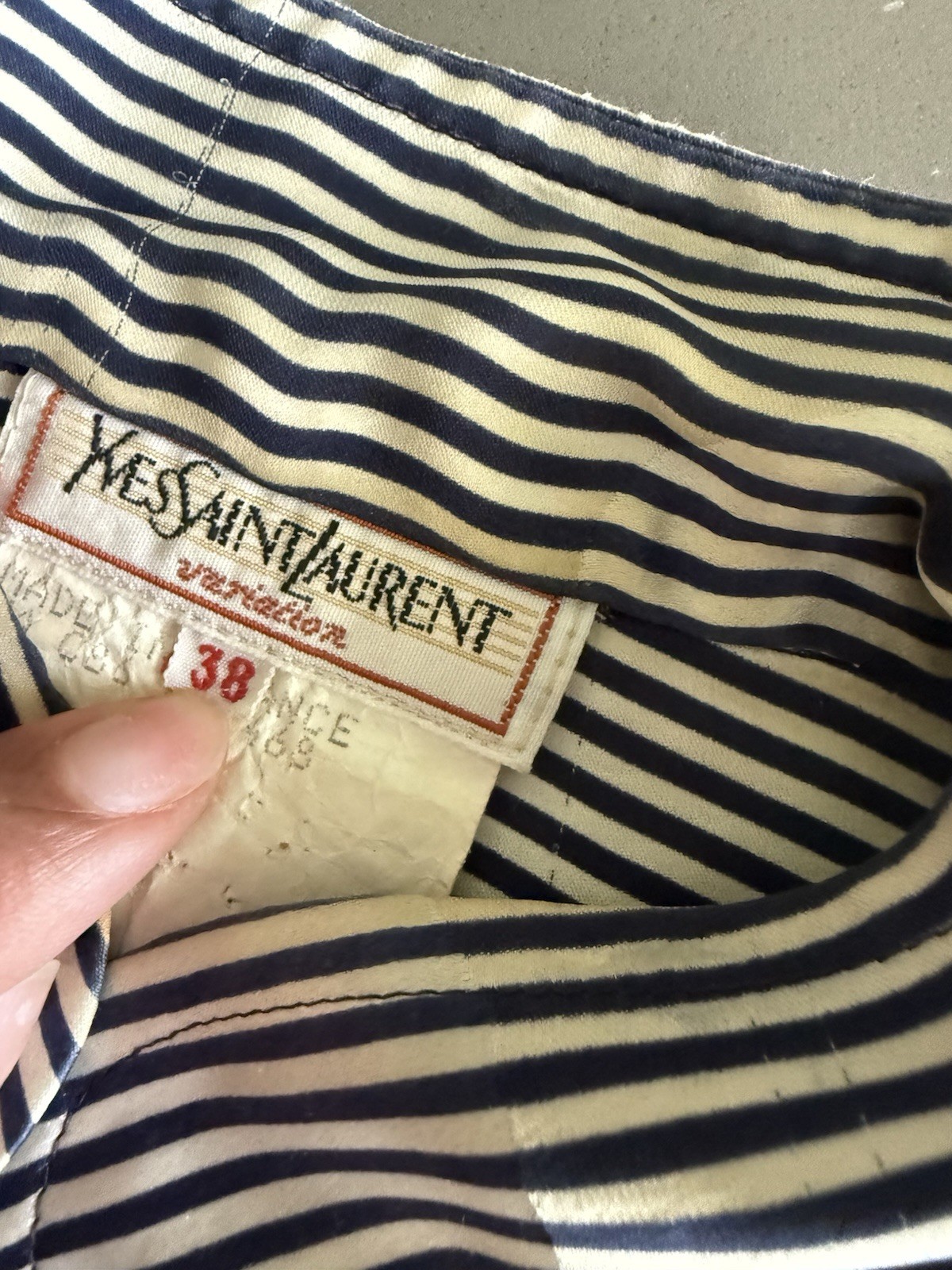 Vintage Yves Saint Laurent women’s 100% Silk Blouse
