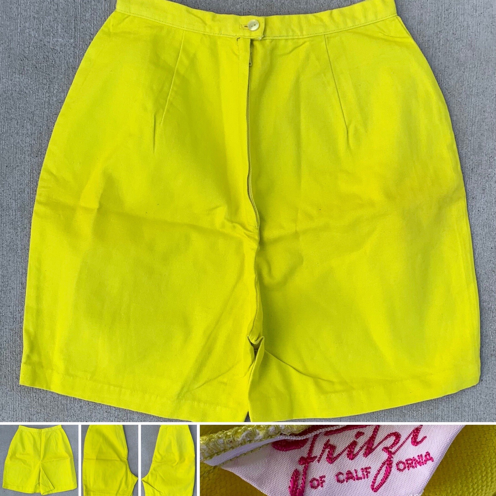 Vintage Fritzi Of California Shirts High Waist Falcon Metal Zipper 23 1/2” Waist