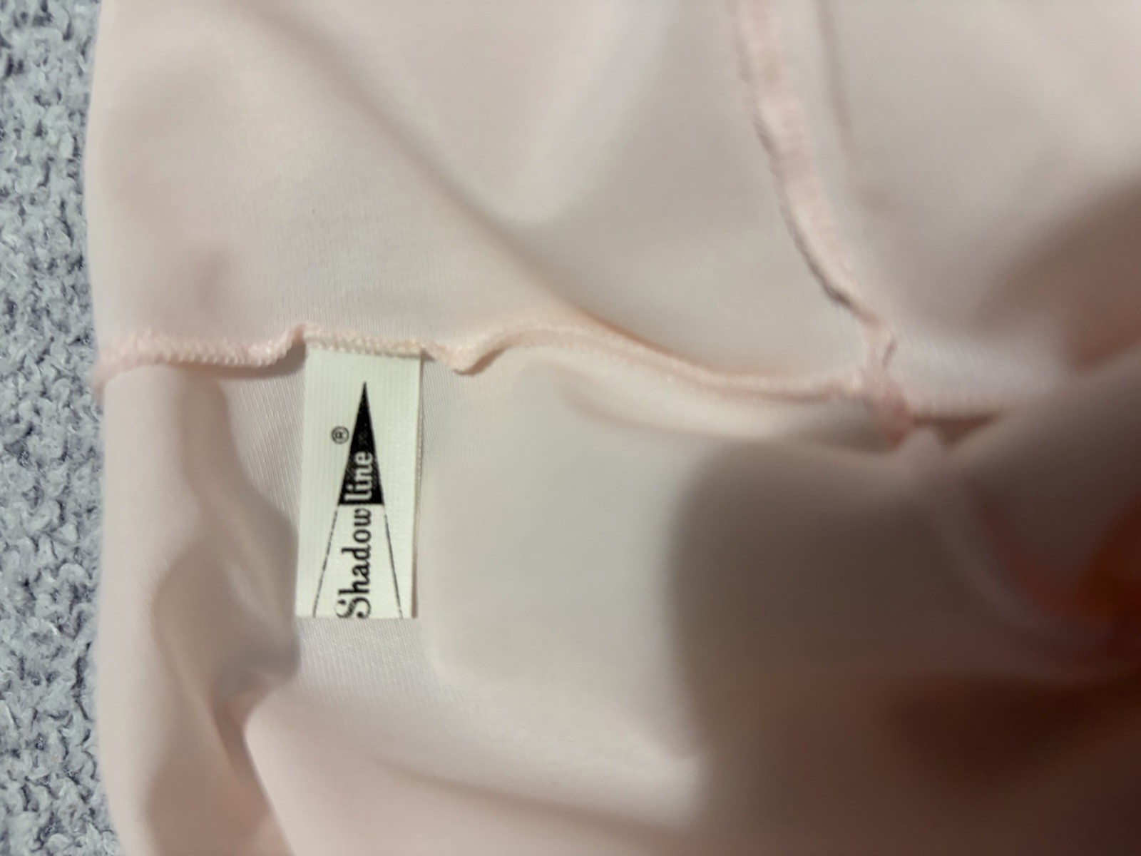 Vintage Pink Chiffon Shadowline Maxi Size Small