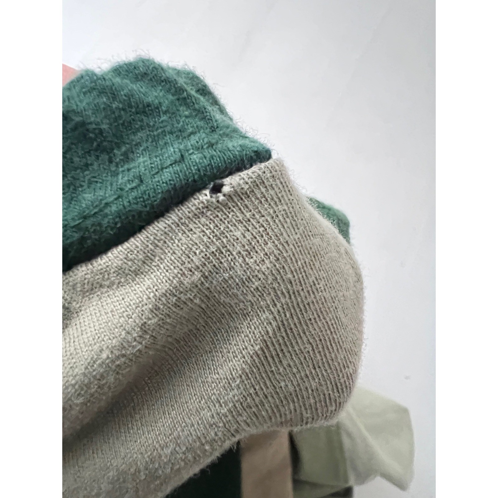 Sardine Clothing Co Patchwork Skirt Size S Green Earth Tones Recycled Cotton