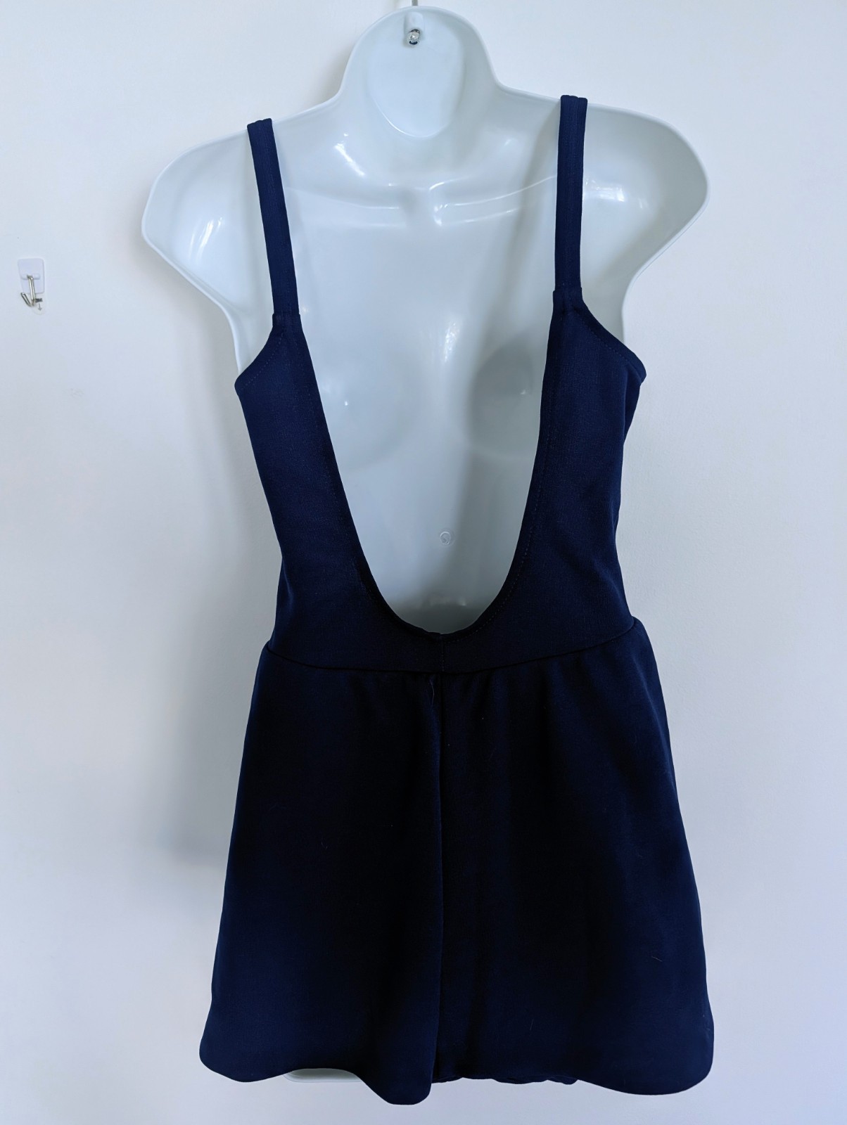 Vintage 1970s Robby Len Fashions One Piece Swimsuit Skirted Structured Top Sz S