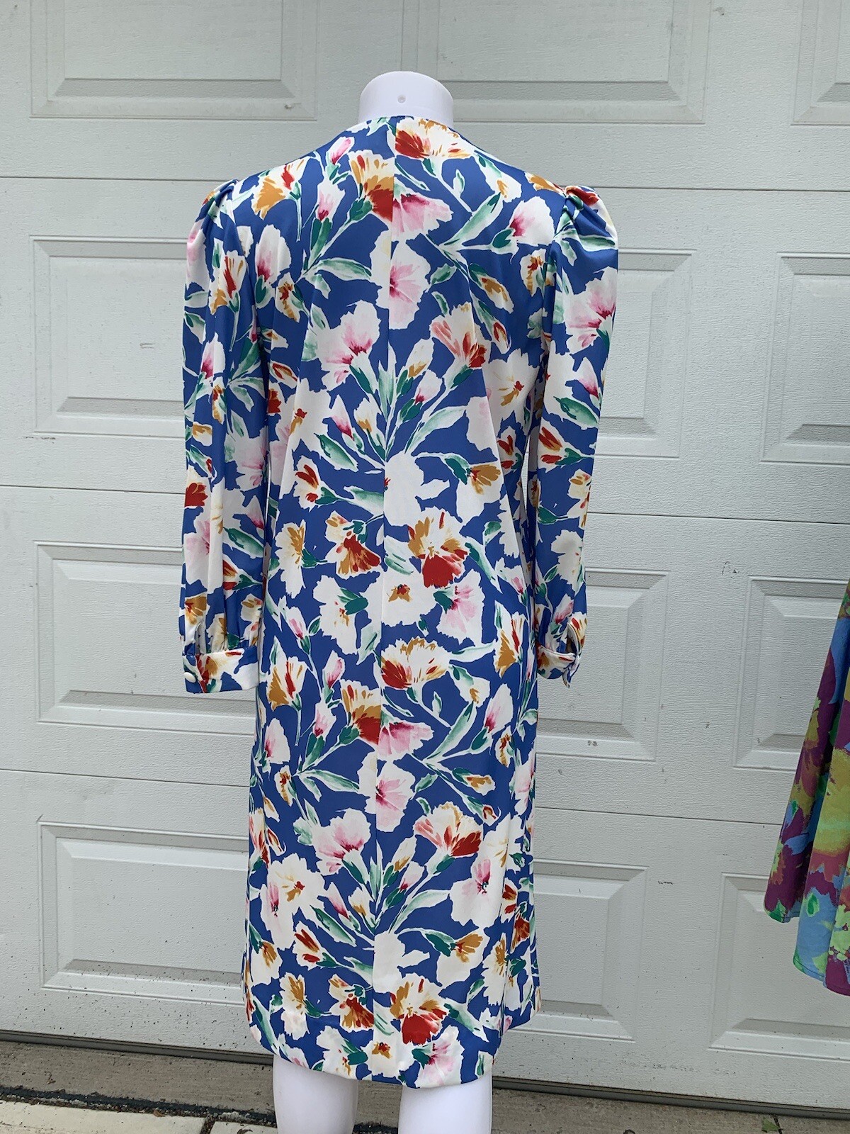 Vtg David Brown California Neiman Marcus Button Asymmetric Loungewear Dress XS