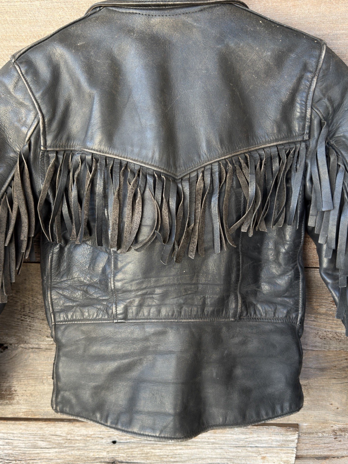 Vintage Rivett’s London Fringed Leather Motorcycle Jacket | 59 Club & BSA Pins