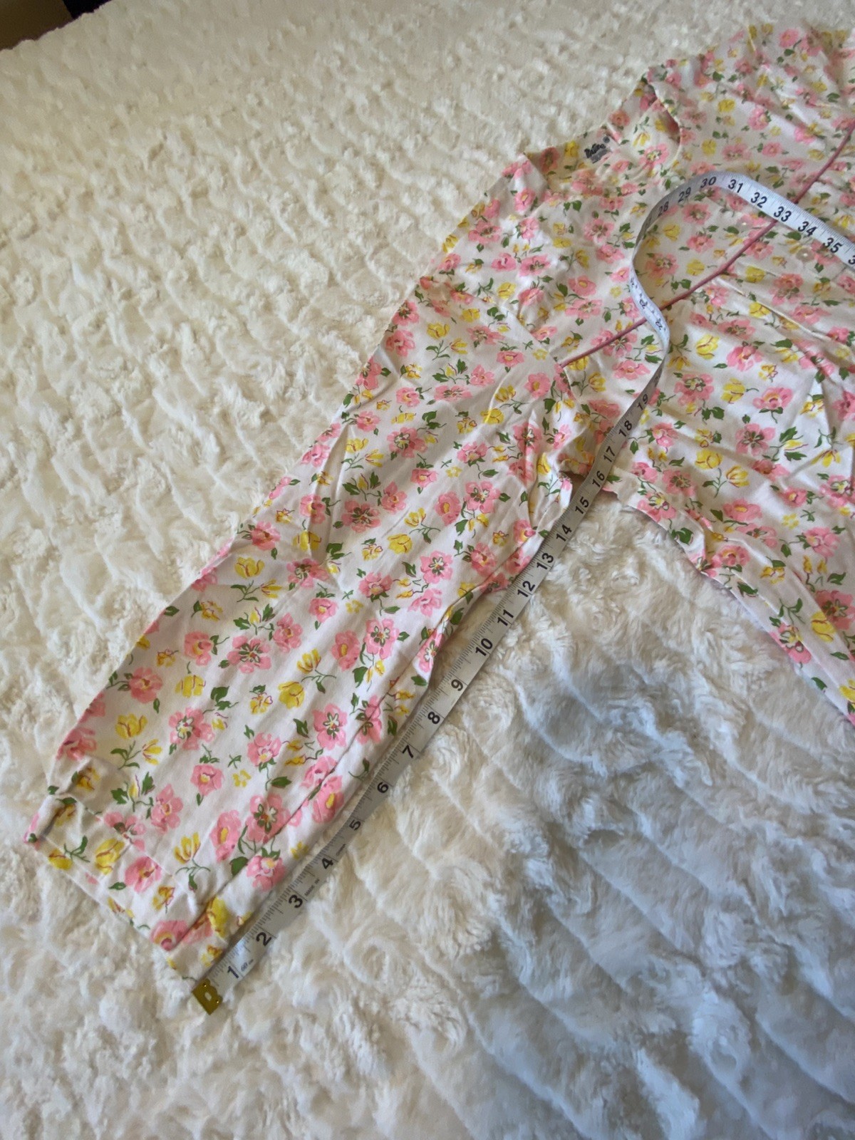 VTG NOS Mattise Flannel Long Nightgown Floral Sleepwear CottageCore Size XL/1X