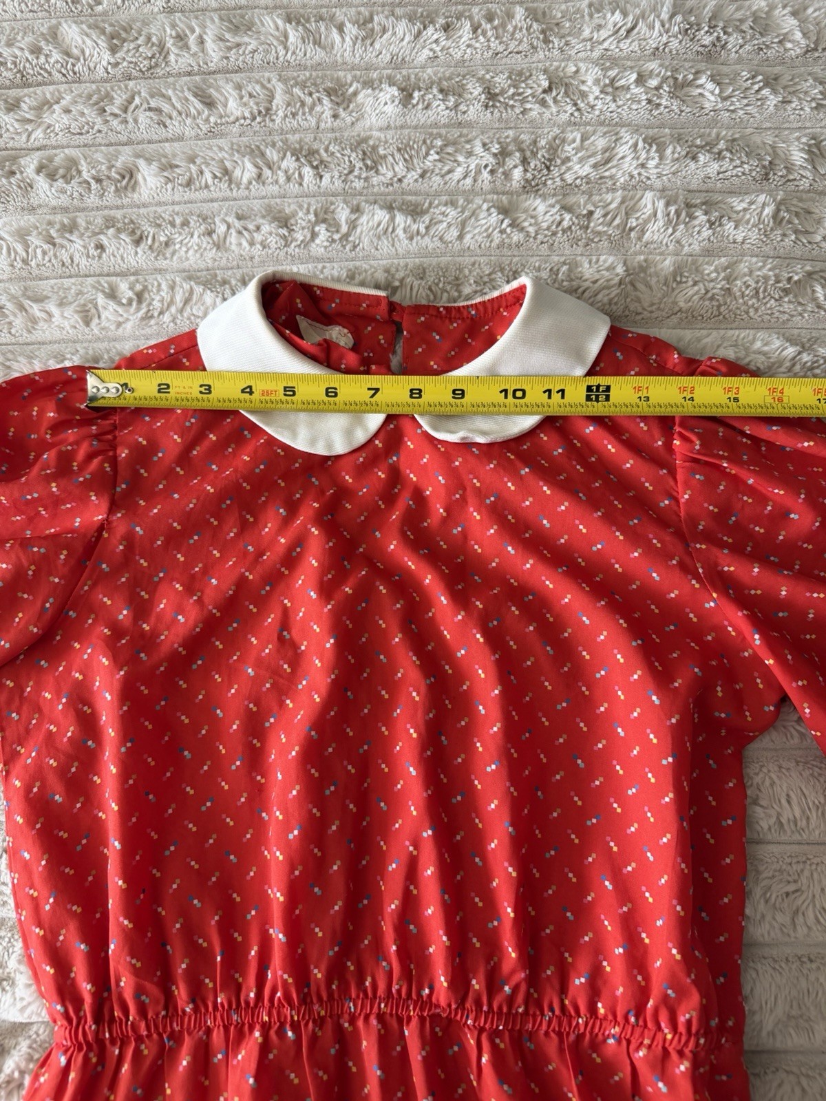 80s Lightweight Red Dress Chipper California