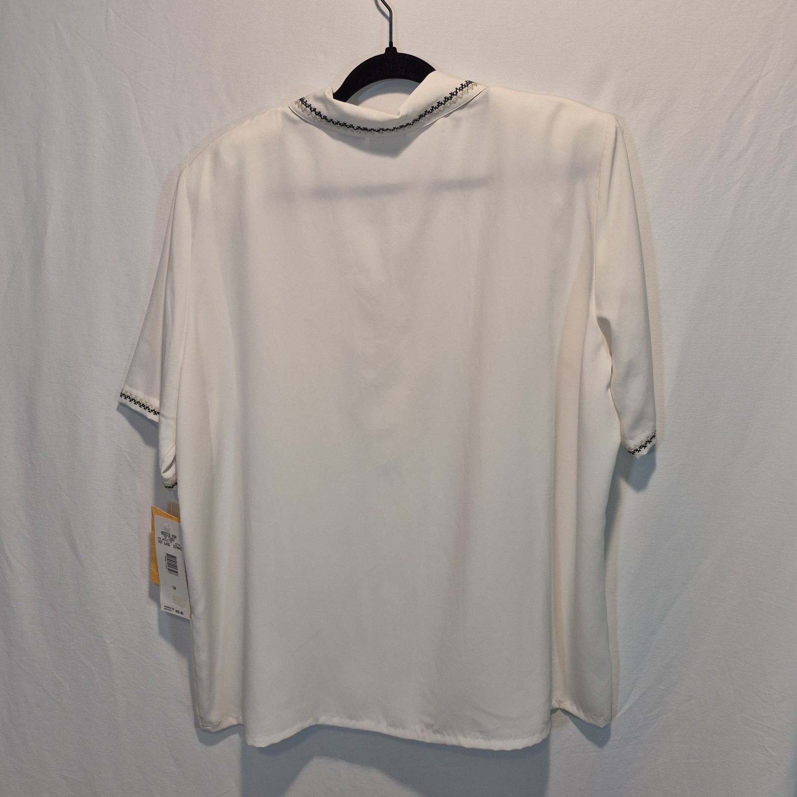 NWT Vintage Koret Blouse 18W Grandmacore Artisanal Retro Camp/Resort Eclectic