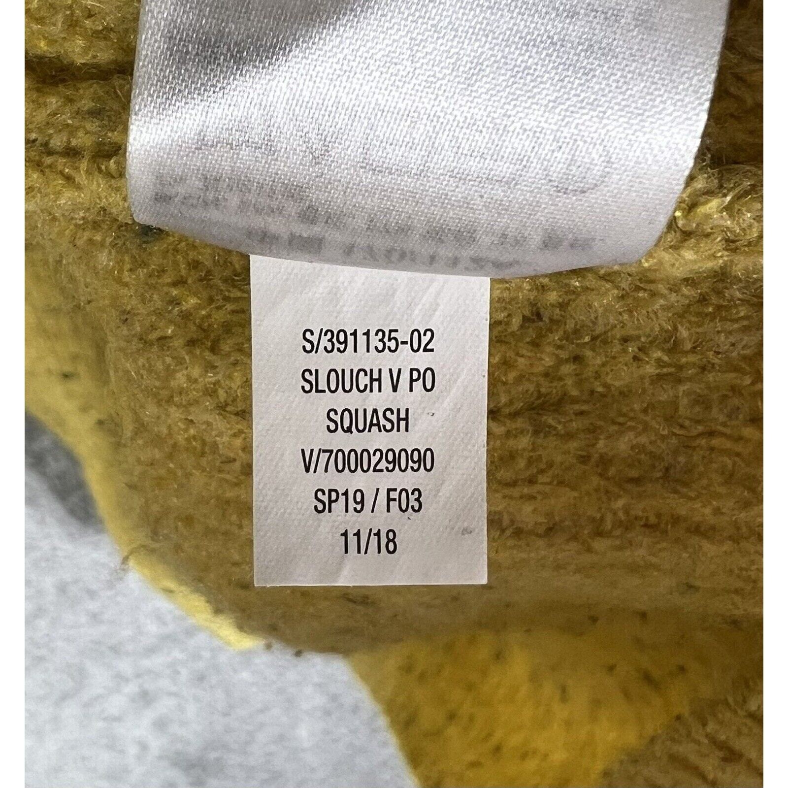 Old Navy Slouch V-Neck Pullover Sweater Womens Size XL Squash Yellow Confetti