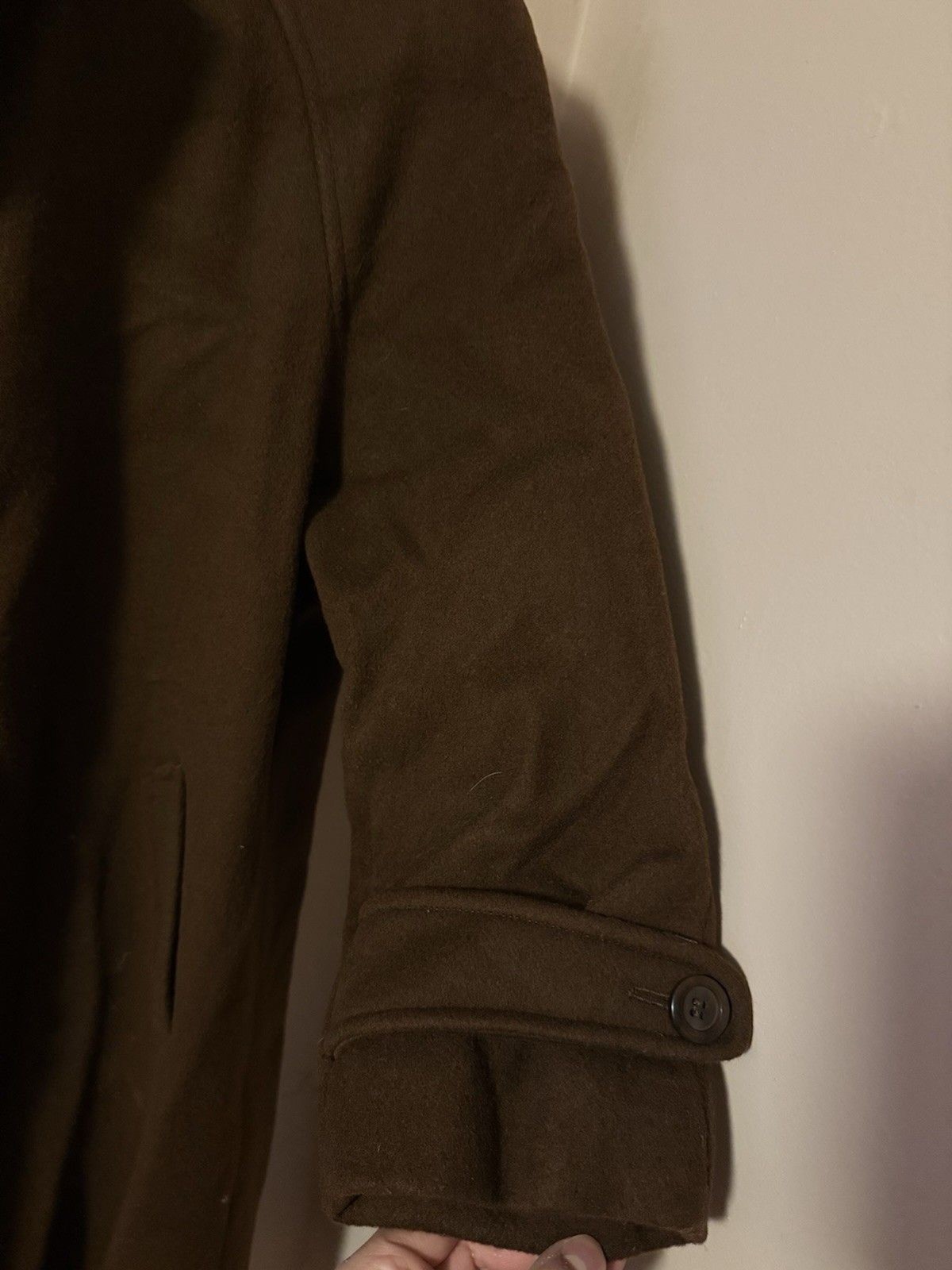 Vintage Paul Levy Women&rsquo;s Dark Brown 100% Pure Wool Long Coat – see description