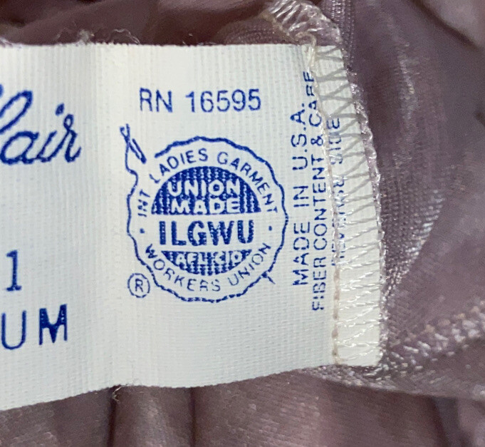 Vintage FLAIR ILGWU Sheer nylon Nightgown Lingerie Hollywood Boudoir Size Medium