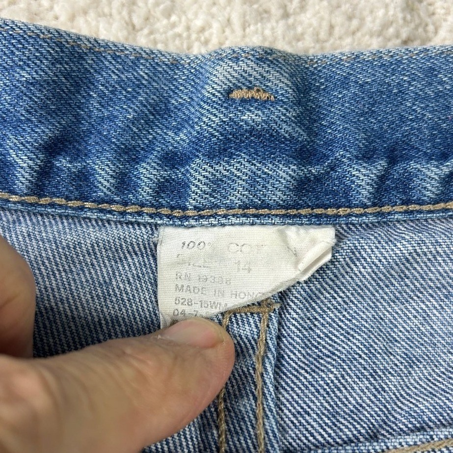 Vintage Brittania Express High Waisted Pleated Mom Jeans Medium Wash Blue Sz 14
