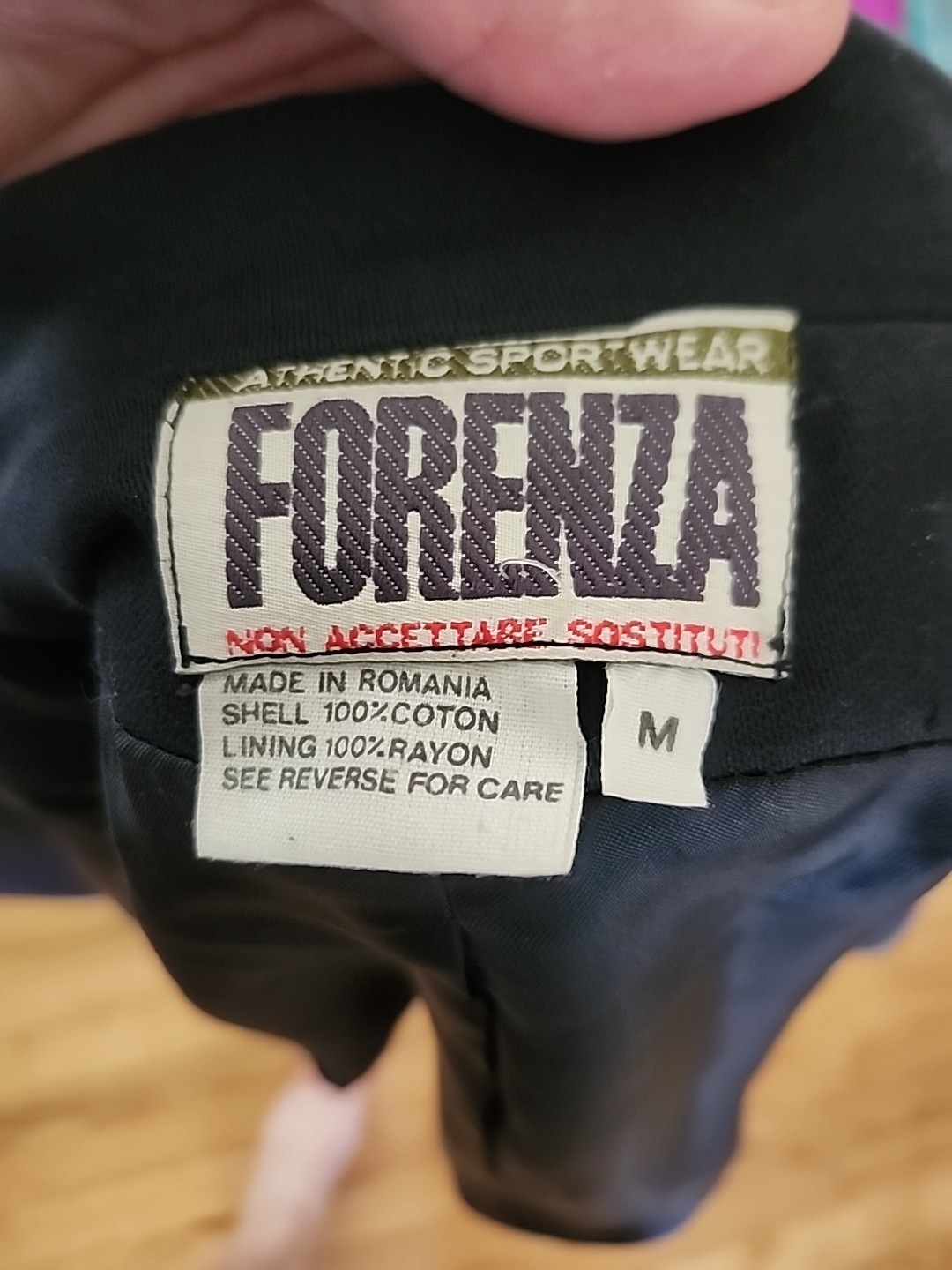 Vintage 80&rsquo;s Forenza Captains Jacket Navy Blue Sz Medium Double Breast Lined