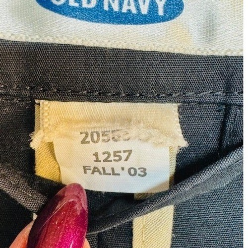 Old Navy Vintage Fall 2003 Black Double Breasted Belted Trench Coat XL Reined