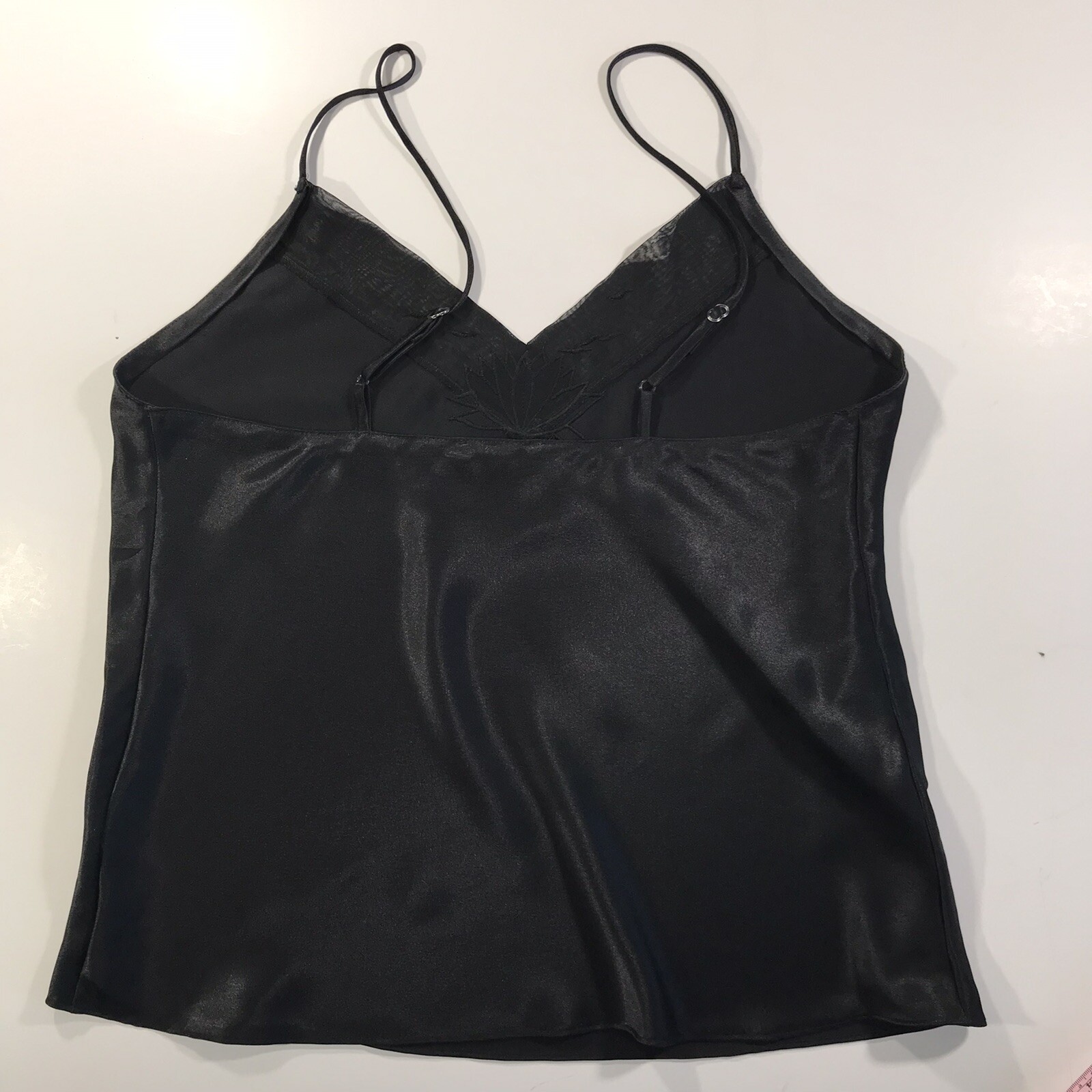 NWOT Vintage Val-Mode Camisole Black Cami Medium Gorgeous