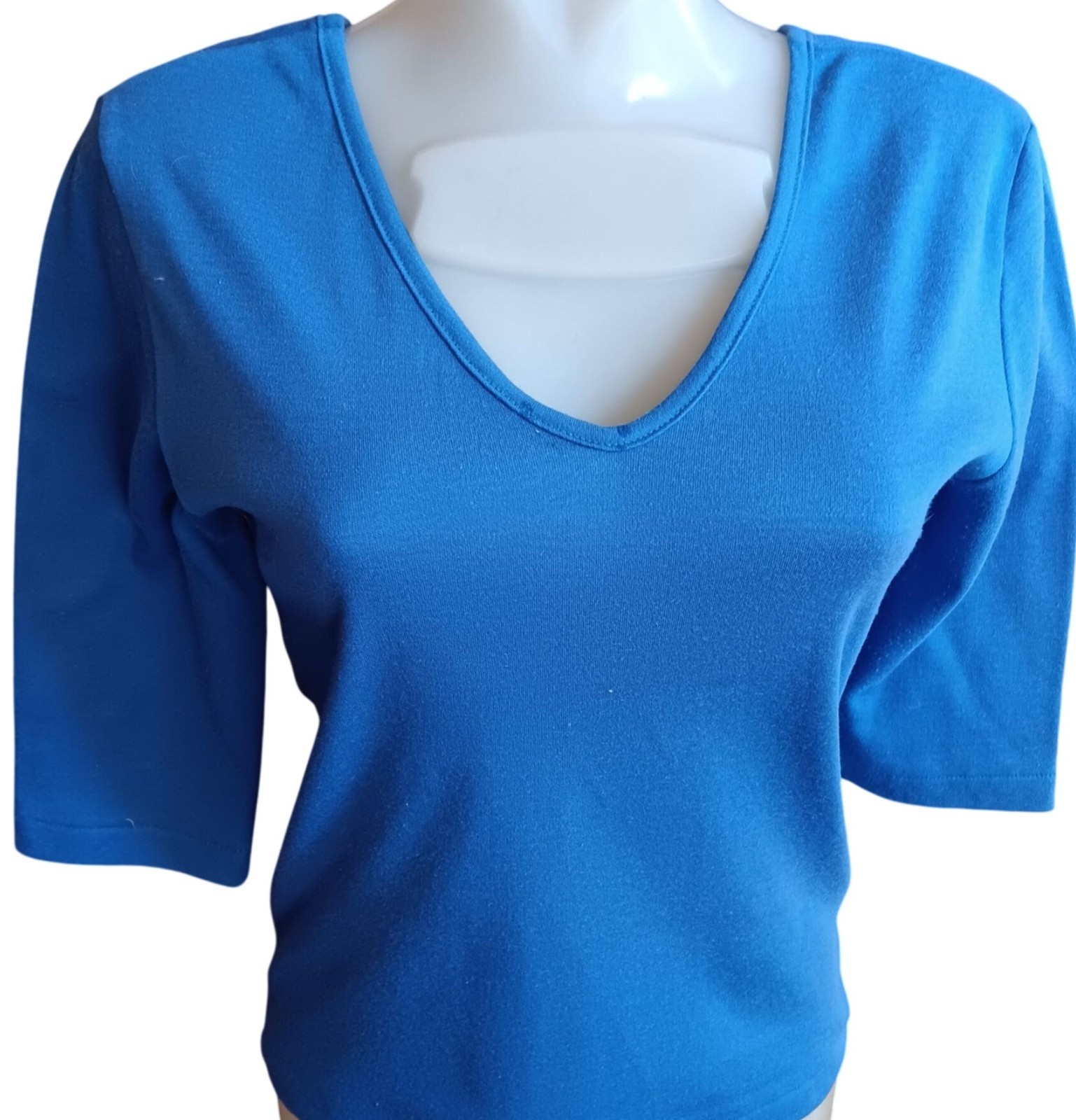 True Vintage T-shirt Top Medium V-Neck 3/4 Sleeve Single Stitch 1980&rsquo;s Mom
