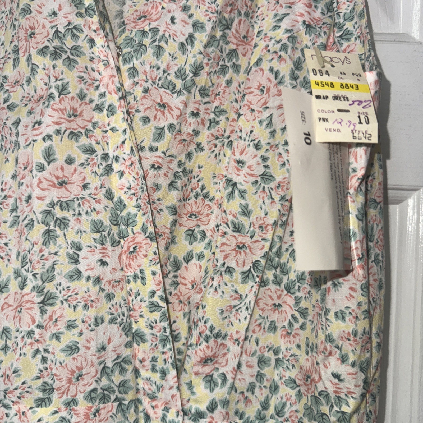 Lot 2- Vintage 100% Cotton Long Robe Dress Nighty Laura Adams New Cottagecore M