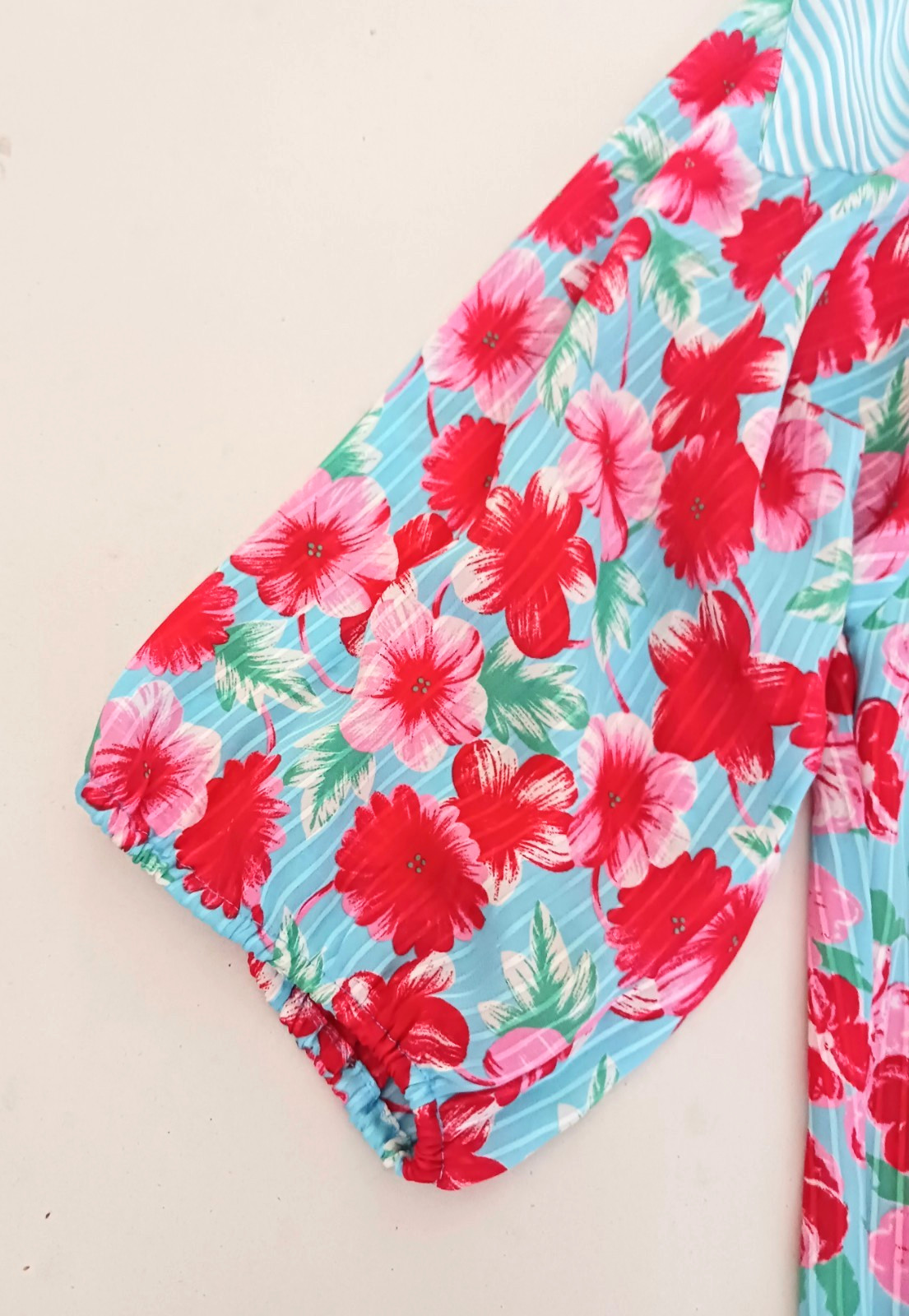 VTG 80s Diane Freis Floral Print Belted Midi Dress Georgette Fabric Hong Kong