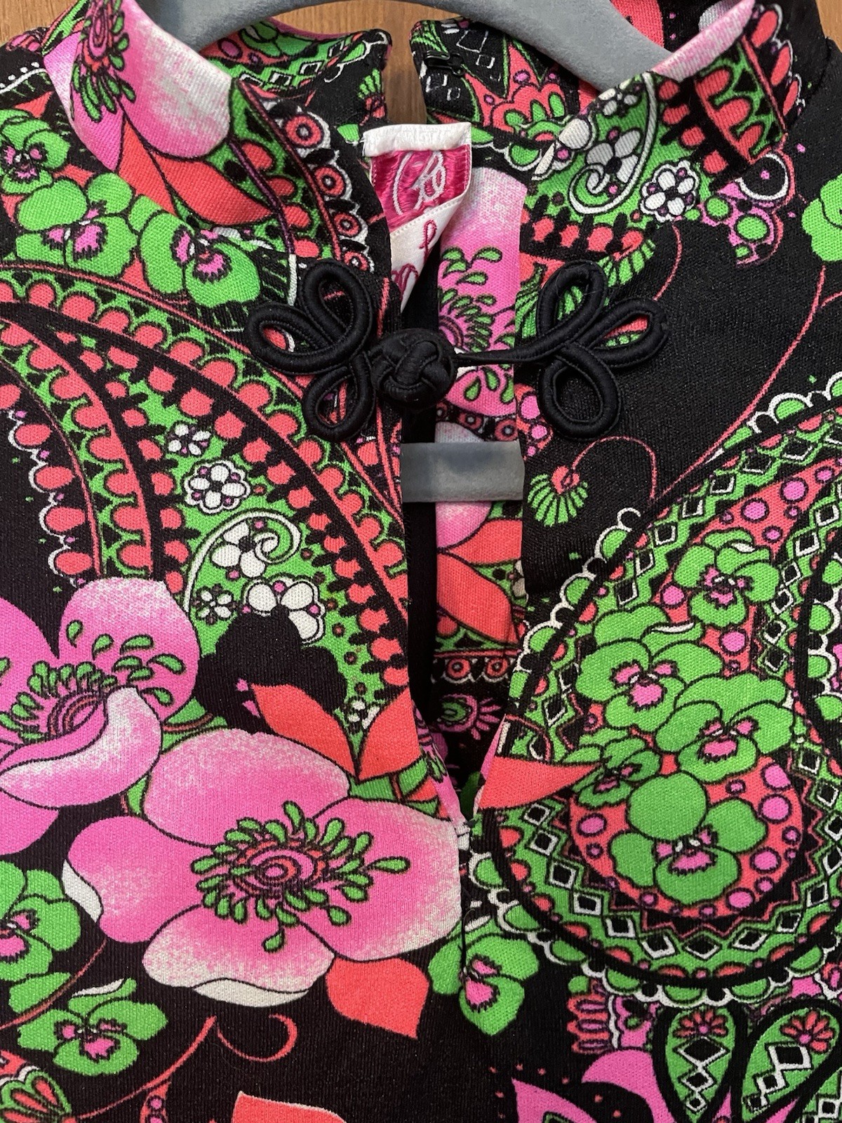 Betty Bone 70s Vintage Maxi Dress Neons Hippy No Size See Measurements