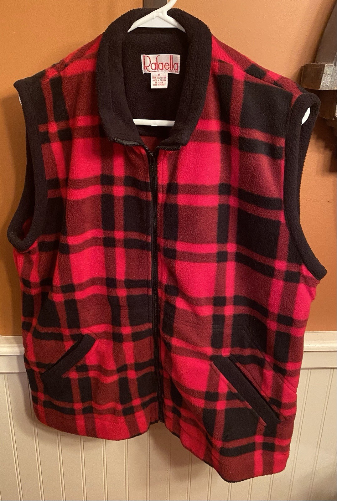 Vintage Rafaella Petites Women’s Zip Vest M (Runs Large, 2X) Buffalo Plaid