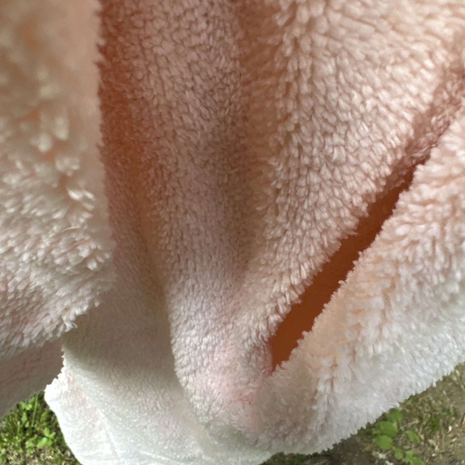 Vintage Stan Herman Platinum Collection Chenille Robe Maxi Pink 3/4 Zip Size 1X