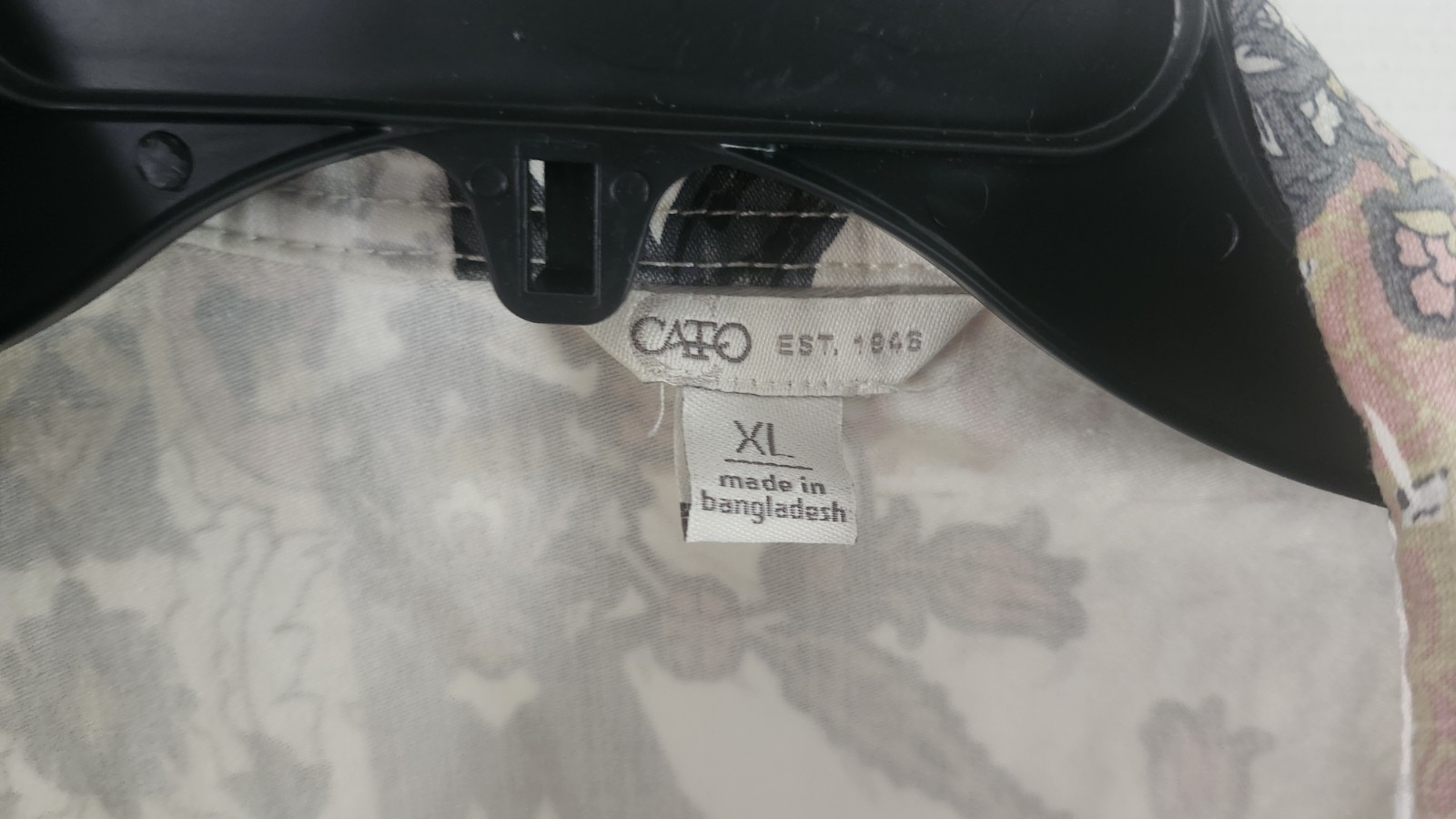 Cato Mixed Print Patchwork Button-Down Jacket/Shirt – Boho Style XL