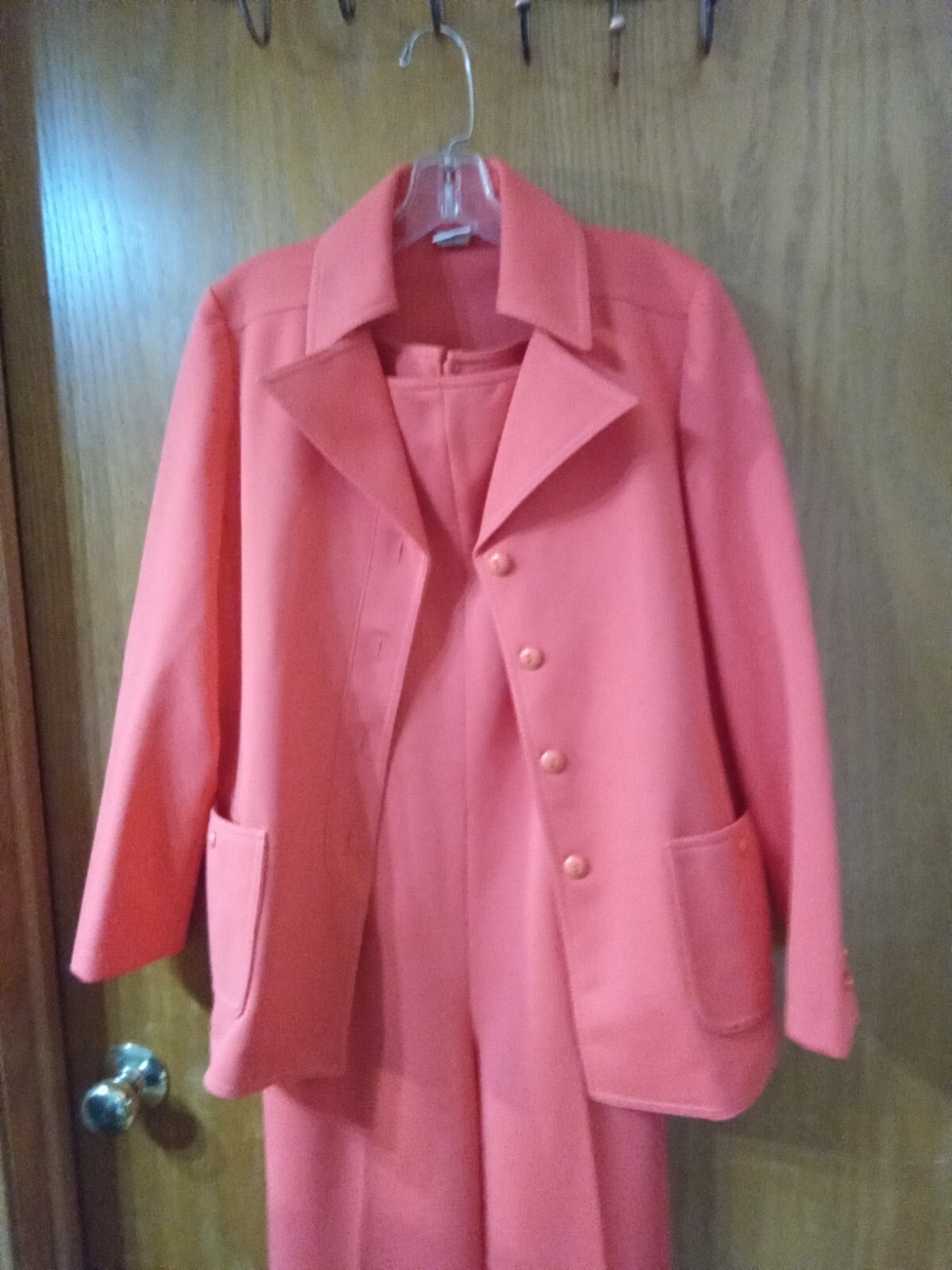 1970&rsquo;s Jumpsuit w/Jacket Salmon Sz 11/12