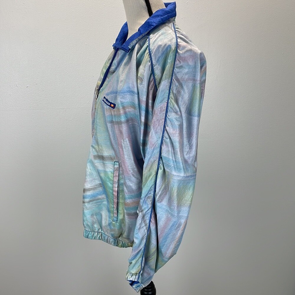 VINTAGE Y2K ELLESSE 80s Jacket Bomber windbreaker reversible