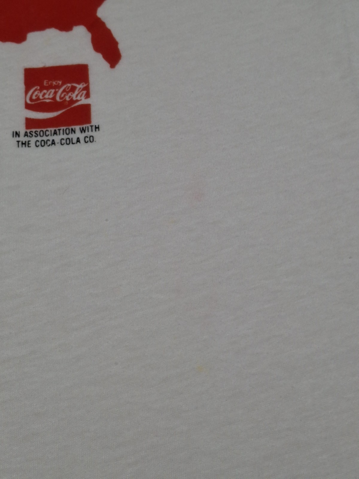 Vintage 1986 Original Hands Across America Coca-Cola Citicorp Women&rsquo;s XL T-Shirt