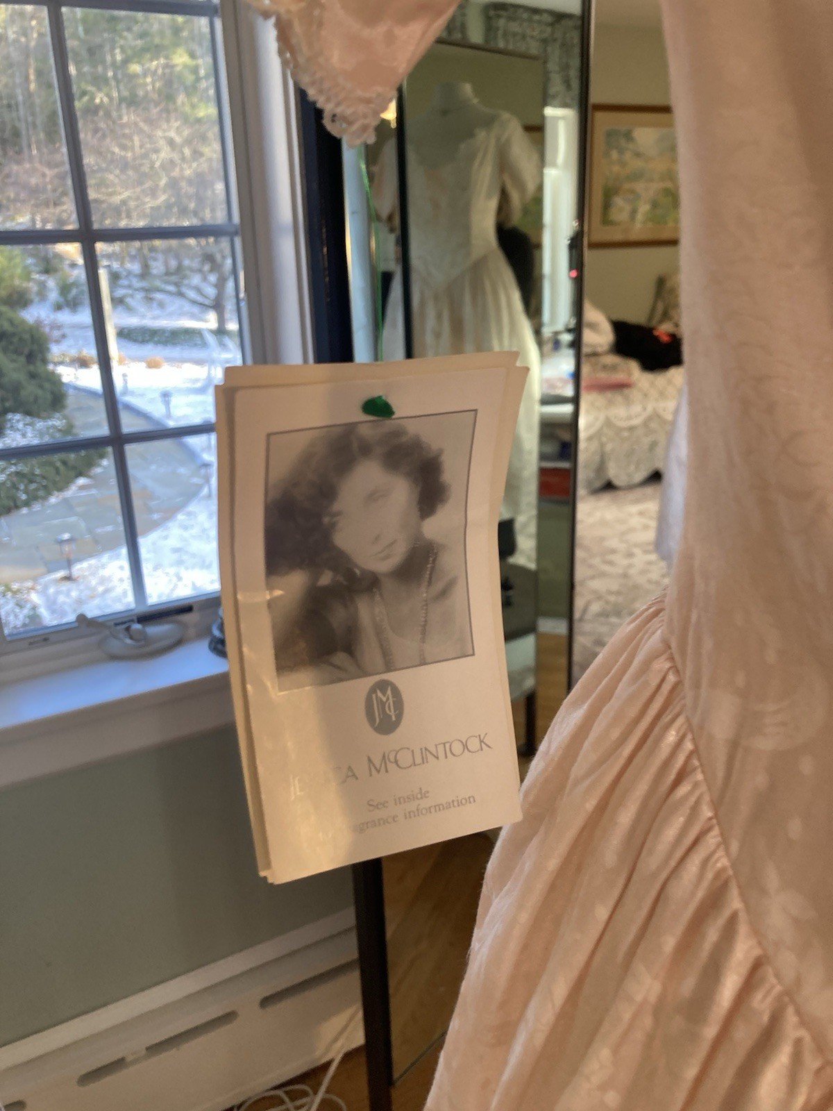 Vintage 1980S Scott Mcclintock Light Peach Size 14 Dress