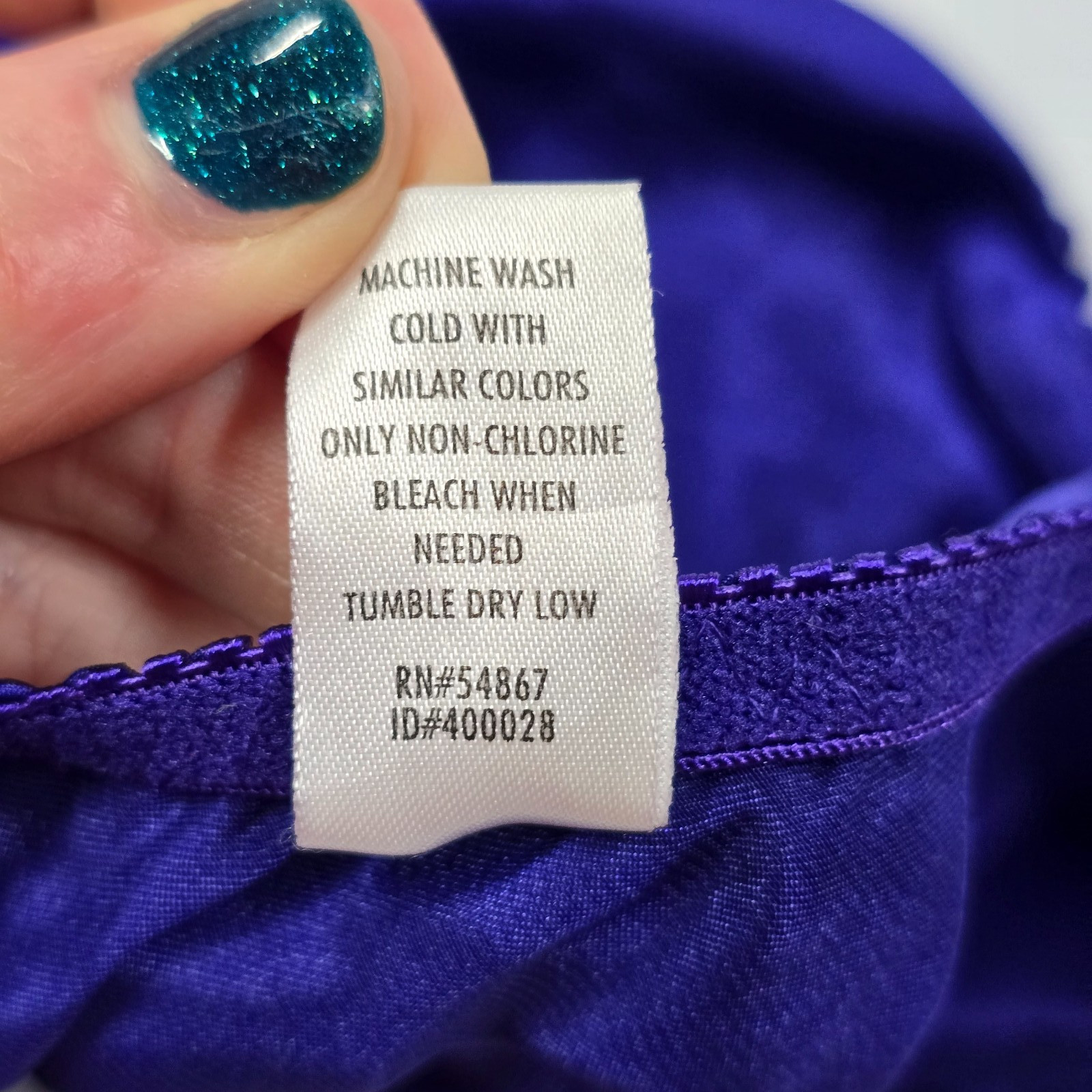 NY & Co Satin Glossy Y2K String Bikini L 7 Panty Purple Underwear