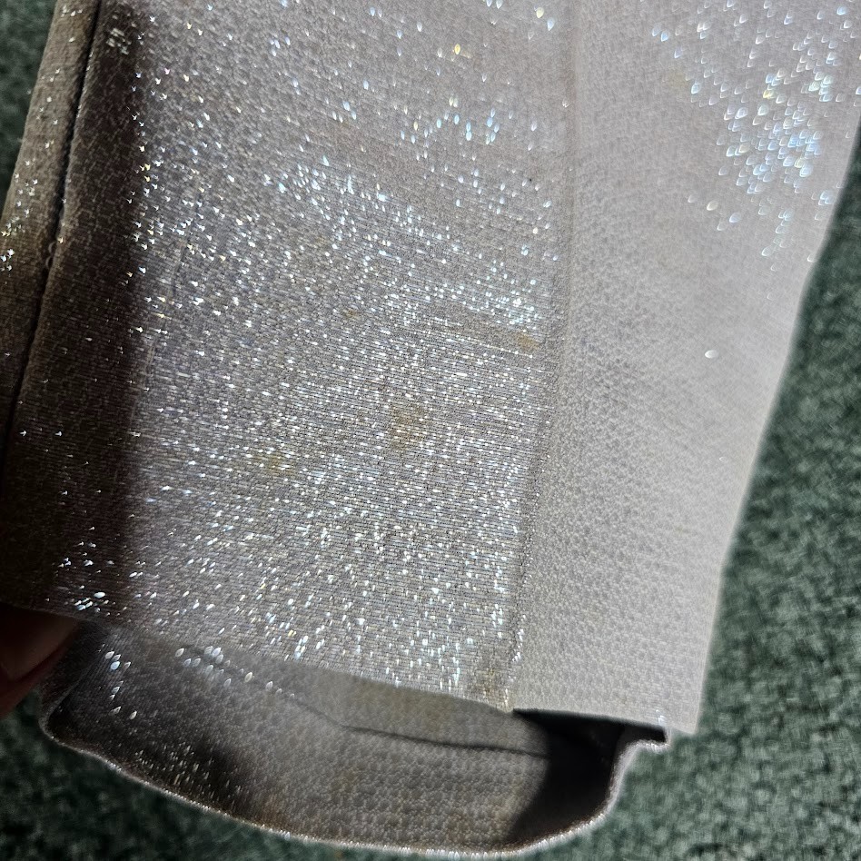 Vtg 50s Space Age Pin-Up Atomic Bombshell Metallic Silver Jumpsuit Catsuit XXS