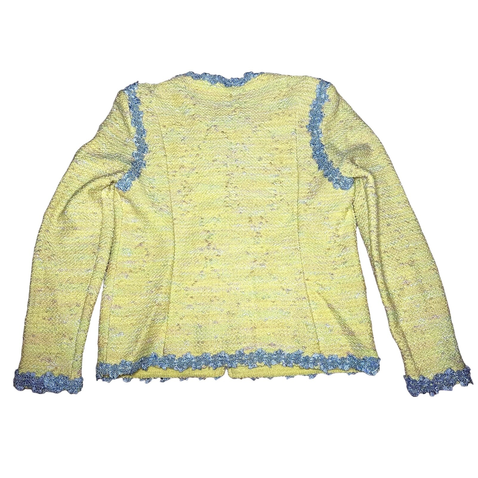 Vintage 1960’s Handmade Blazer Jacket Cardigan Pastel Tweed Jackie O Kennedy S/M