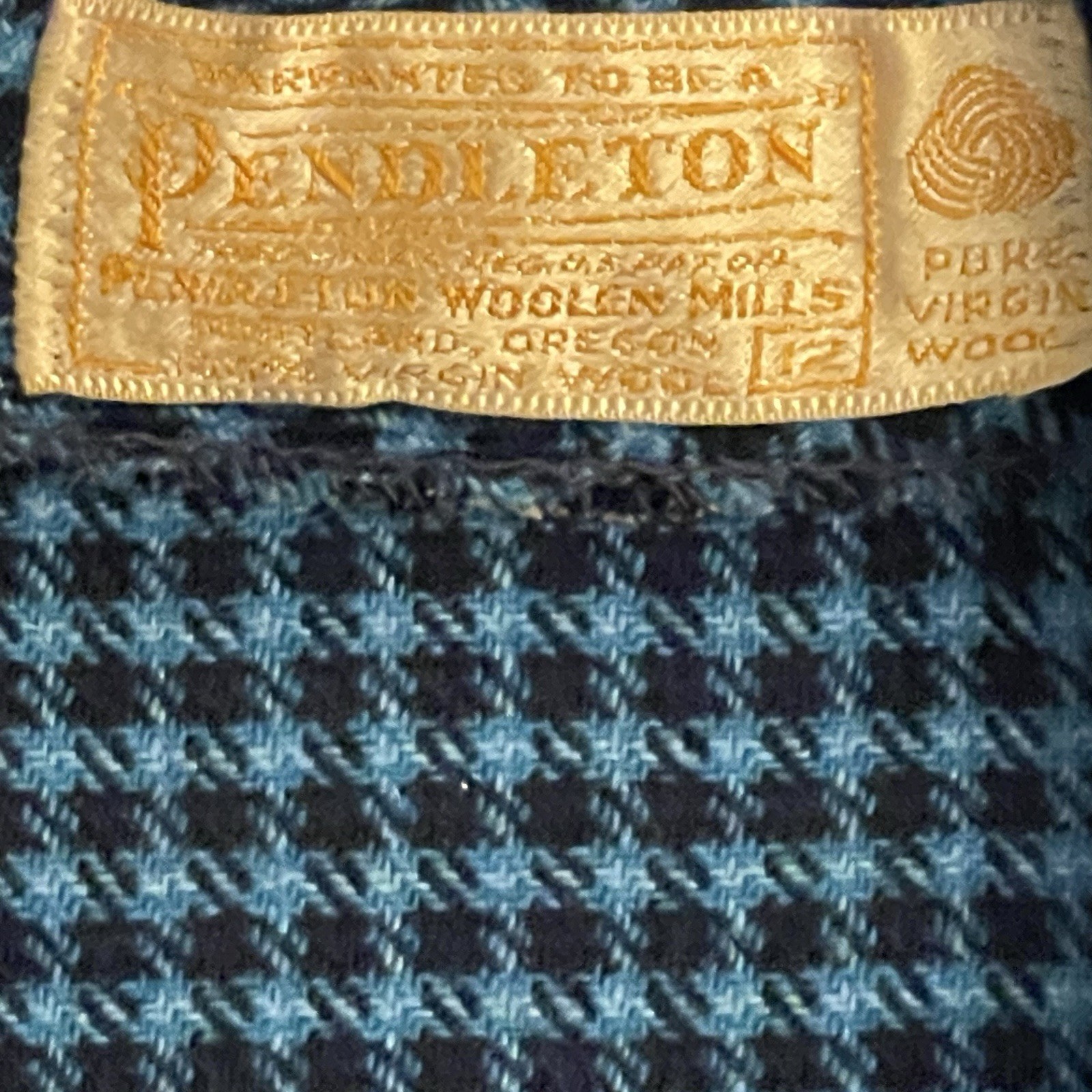 VTG Pendleton Wool Sleeveless Sheath Dress & Jacket 70s Size 12 Houndstooth