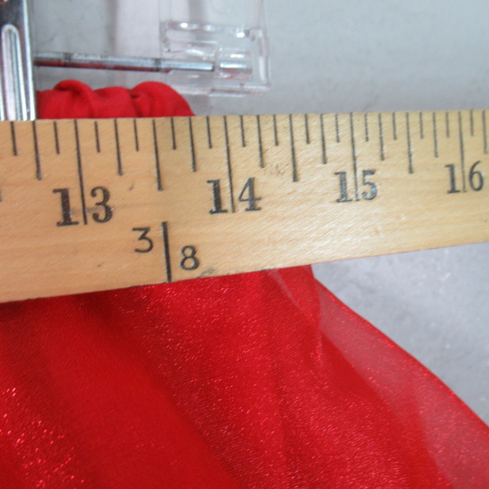 Square Dance Apparel Petticoat M Metallic Red 5 Tier 2 Layer Ruffles